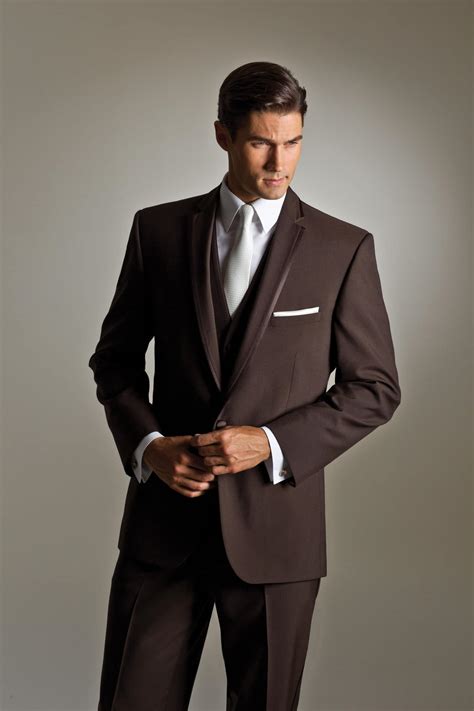 dark brown men's suits.